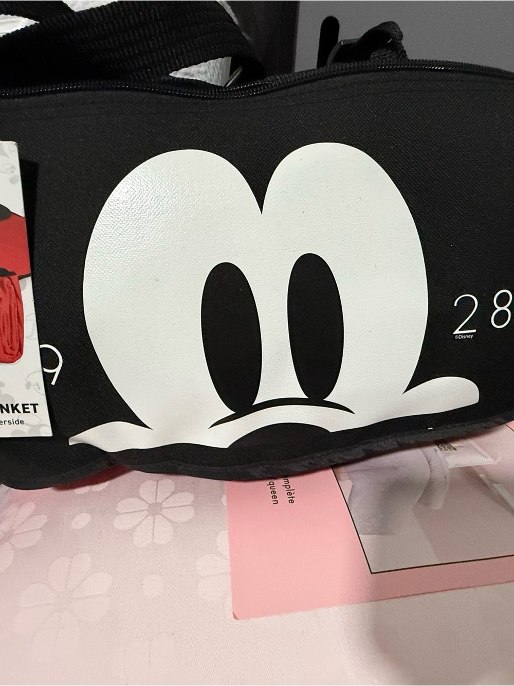 Disney Black and White Mickey Face Tote